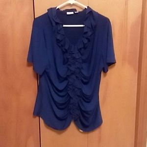 Beautiful Royal Blue Plus Size Shirt 18/20